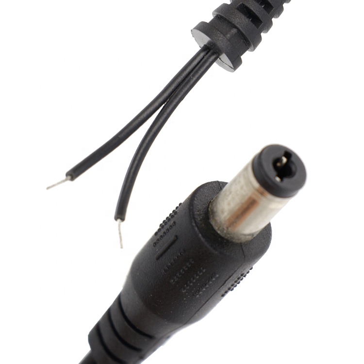 Male Female DC Barrel Jack 2.1x5.5mm to Open Pigtail DC Power Charging Cable
