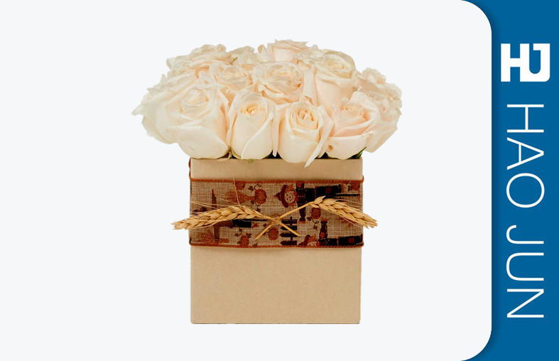 Luxury Custom Printing Design Cardboard Round Flower Boxes With Good Quality