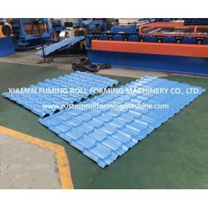  Hydraulic Roof Tile Roll Forming Machine Powerful PLC Control Manufactures