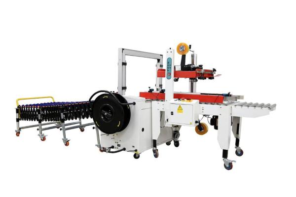 220V 2KW Shrink Film Wrapping Machine Automatic Box Sealing Machine For Logstics