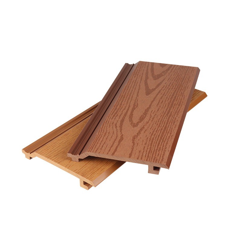 Waterproof WPC outside Wall Panel 145x20.5mm Wood Plastic Composite Flat Board For Decoration