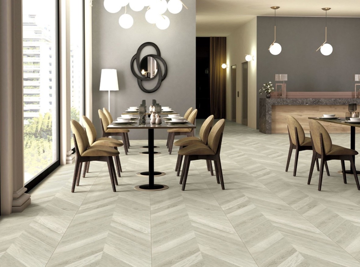 Eco-Friendly Wooden Porcelain Tiles 600x1200mm For Bathroom And Inside Floor Tile Yellow And Brown