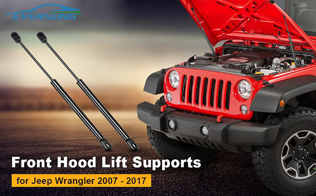 Jeep Wrangler JK Front Hood Auto Gas Struts Jeep Hood Lift Support 19.7 Inch 2PCS
