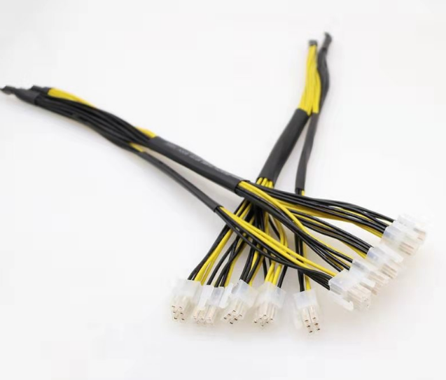 High quality Power Supply extension cable 5 pcs 6Pin Connectors 18AWG