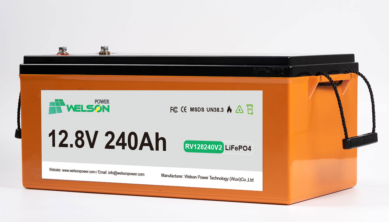 Rechargeable RV Lifepo4 Battery In Ups LFP 12.8V 240Ah 600a For Recreational Vehicle