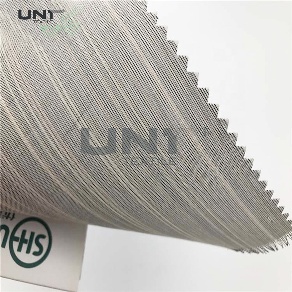 Fashionable Shrink Resistant Horsehair Interlining Smooth Handfeeling