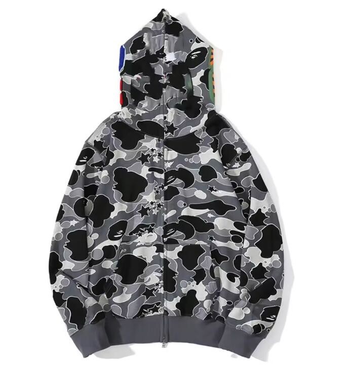 Customizable Camo Full Face Zip Up Hoodie 100% Cotton Full Zip Hoodie