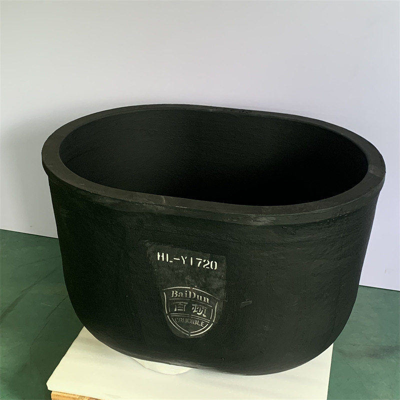 Aluminum Melting Metal Recycling Silicon Graphite Crucible Cylindrical