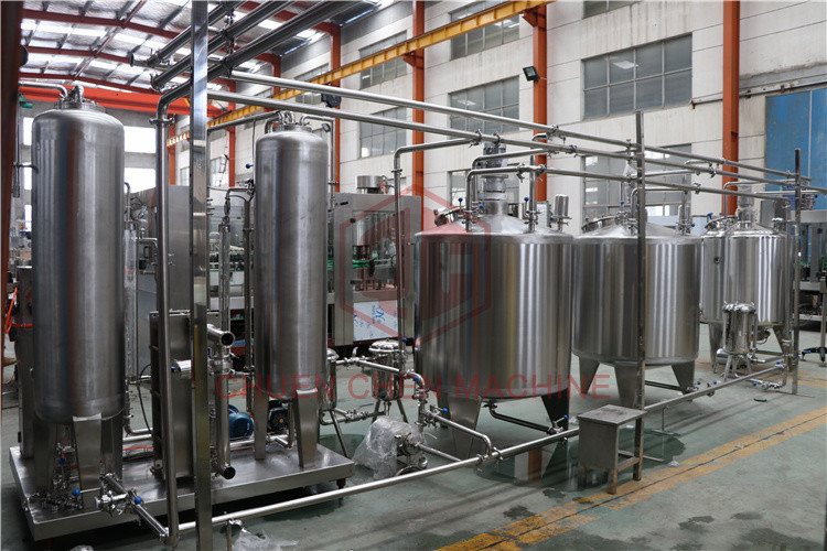 Soft Drink Water Making Machine Two Tanks Carbonated Water Bottle Filling