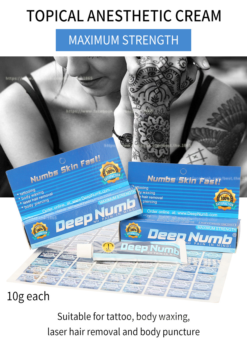 OUR Tattoo Numbing Cream Gel, that's better than any tattoo numbing cream on the market. It is our original, non-oily nu