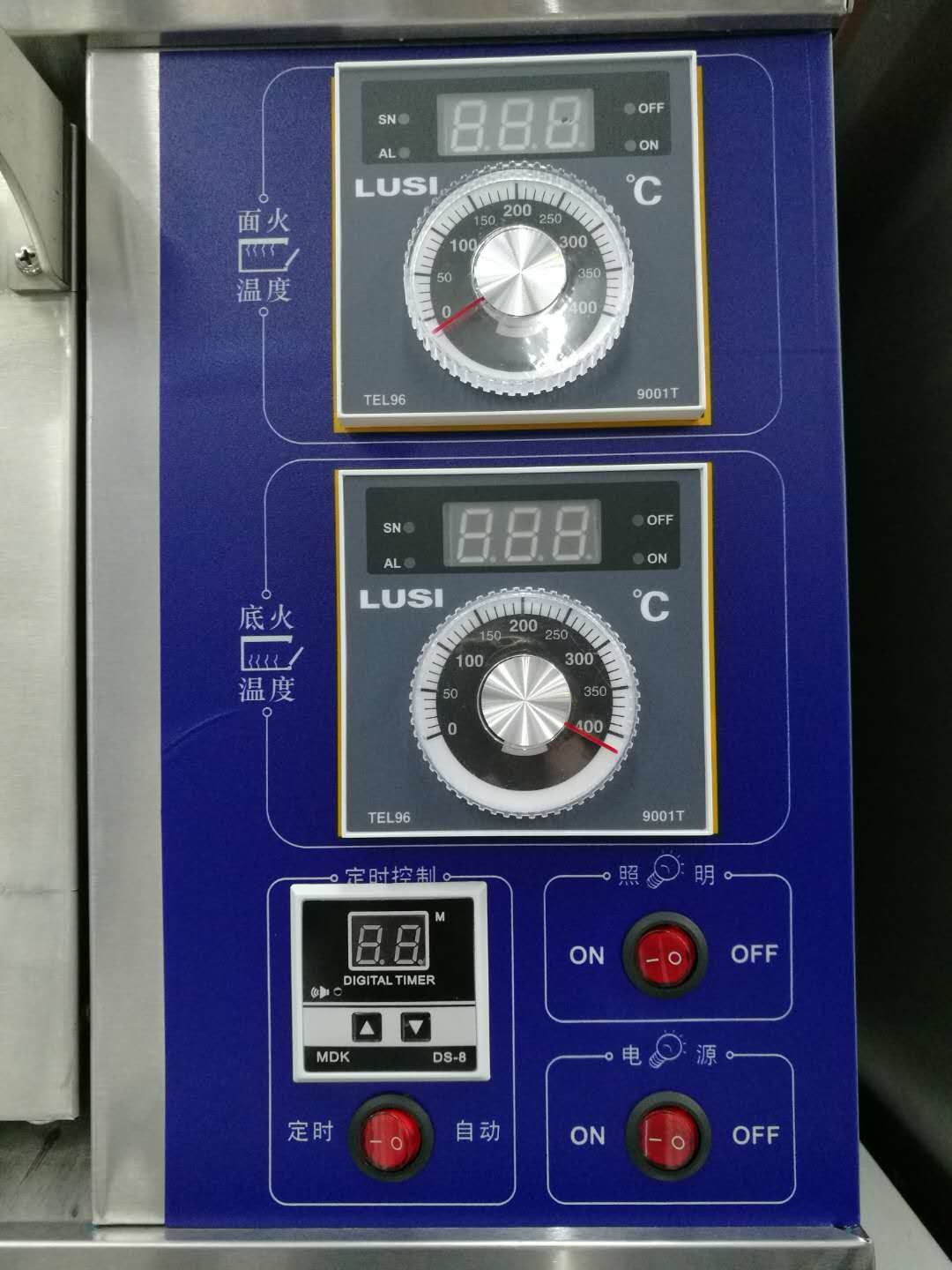 1 Deck Far - Infrared Electric Baking Ovens Stainless Steel Tempered Glass Oven Door With Inner Lightings