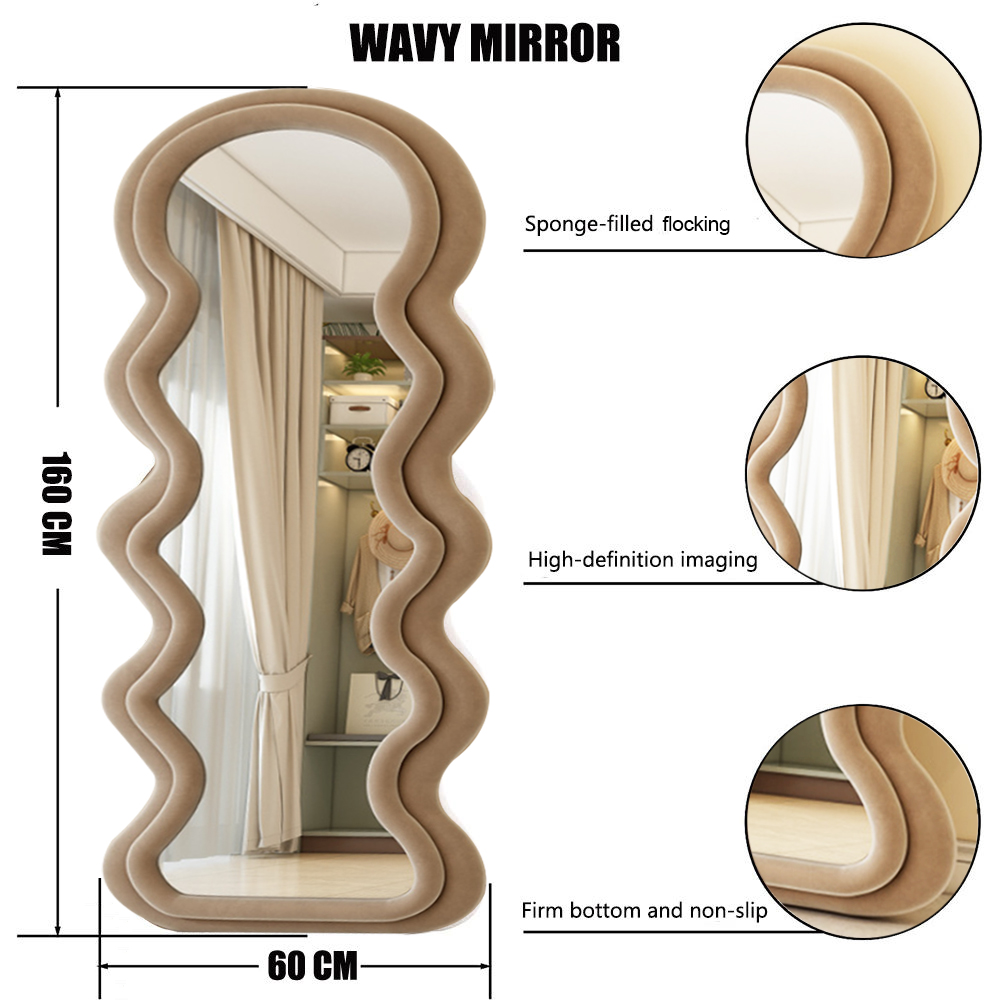 Contemporary Design Style Unbreakable Wall-Mounted Large Decorative Mirrors for Wall