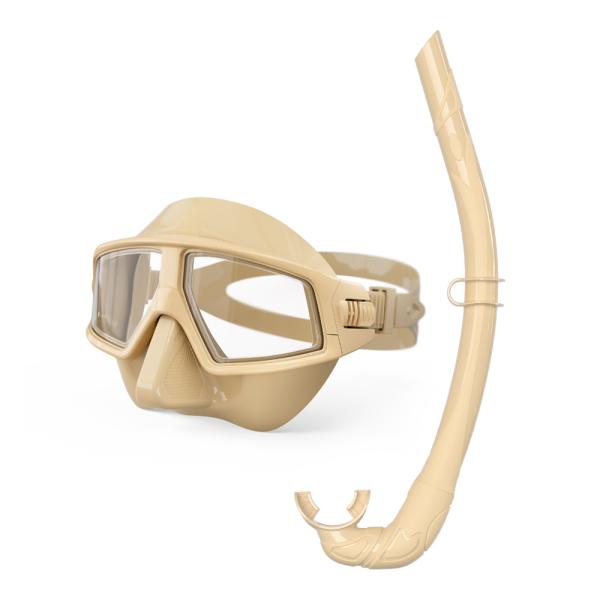 Low Volume Scuba Diving Equipment Set with Silicone Snorkel Mouthpiece Diving