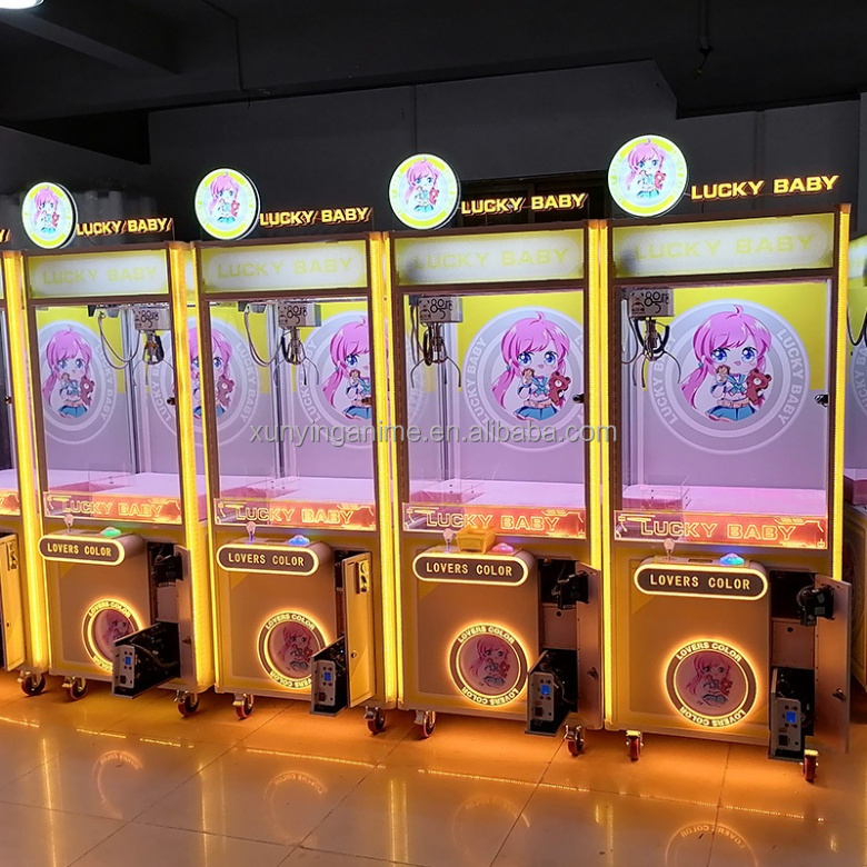 Children Toy Crane Machine Doll Claw Arcade Game with Coin Operated Function