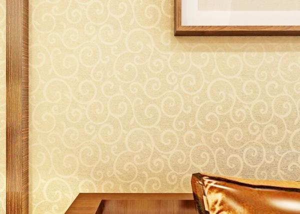 Eco - Friendly Embossed Vinyl Wallpaper Washable With European Style , 0.53*10m