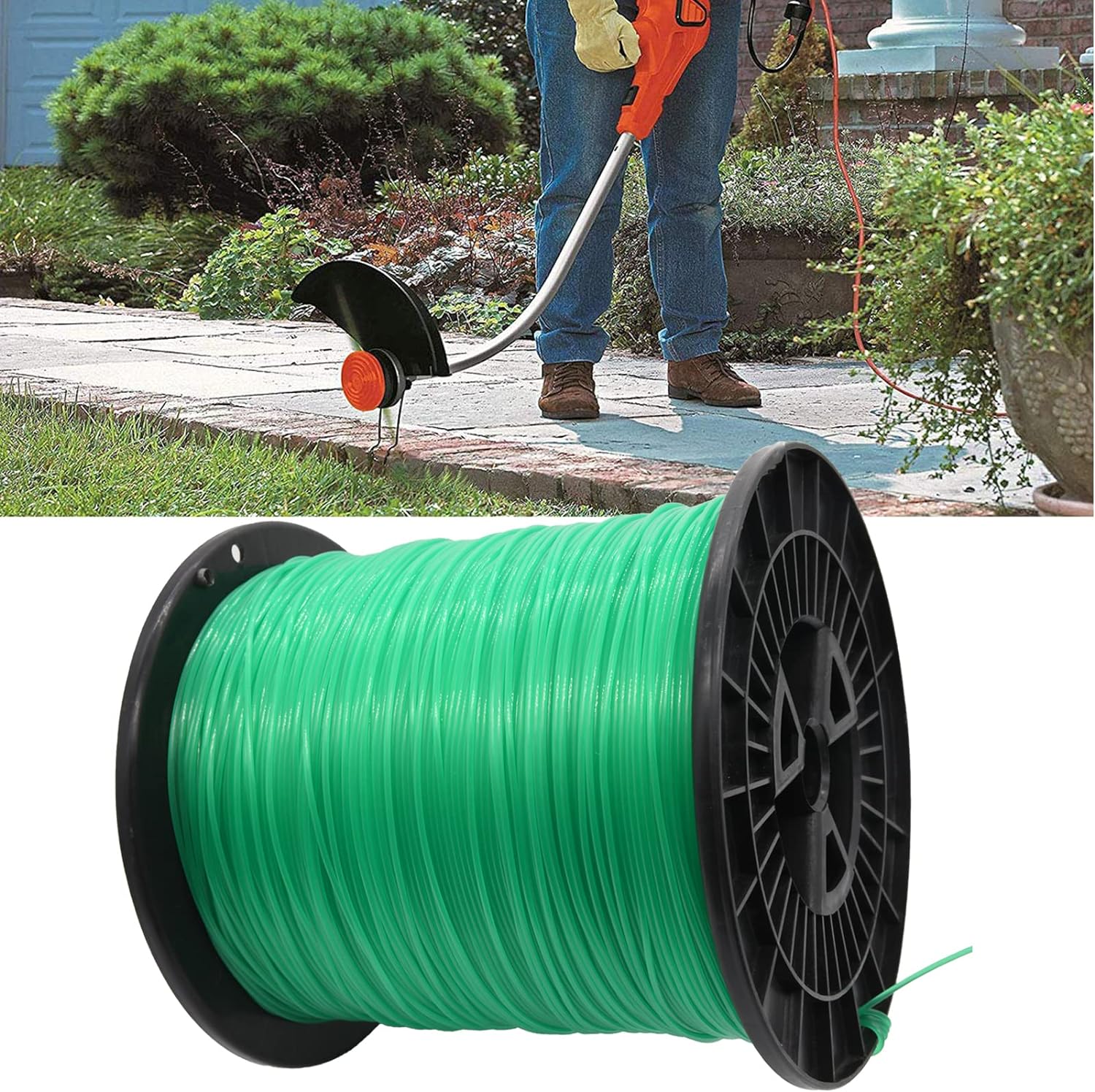 Trimmer line Round Weeder Cord 0.080 "x 200 ft -5 lb Commercial Grade Round Cord Trimmer Line