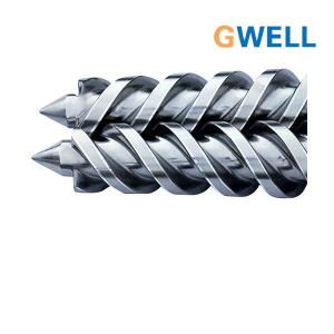 Plasticized Counter Rotating Parallel Twin Screw For Extruder HV 900 Auxiliary