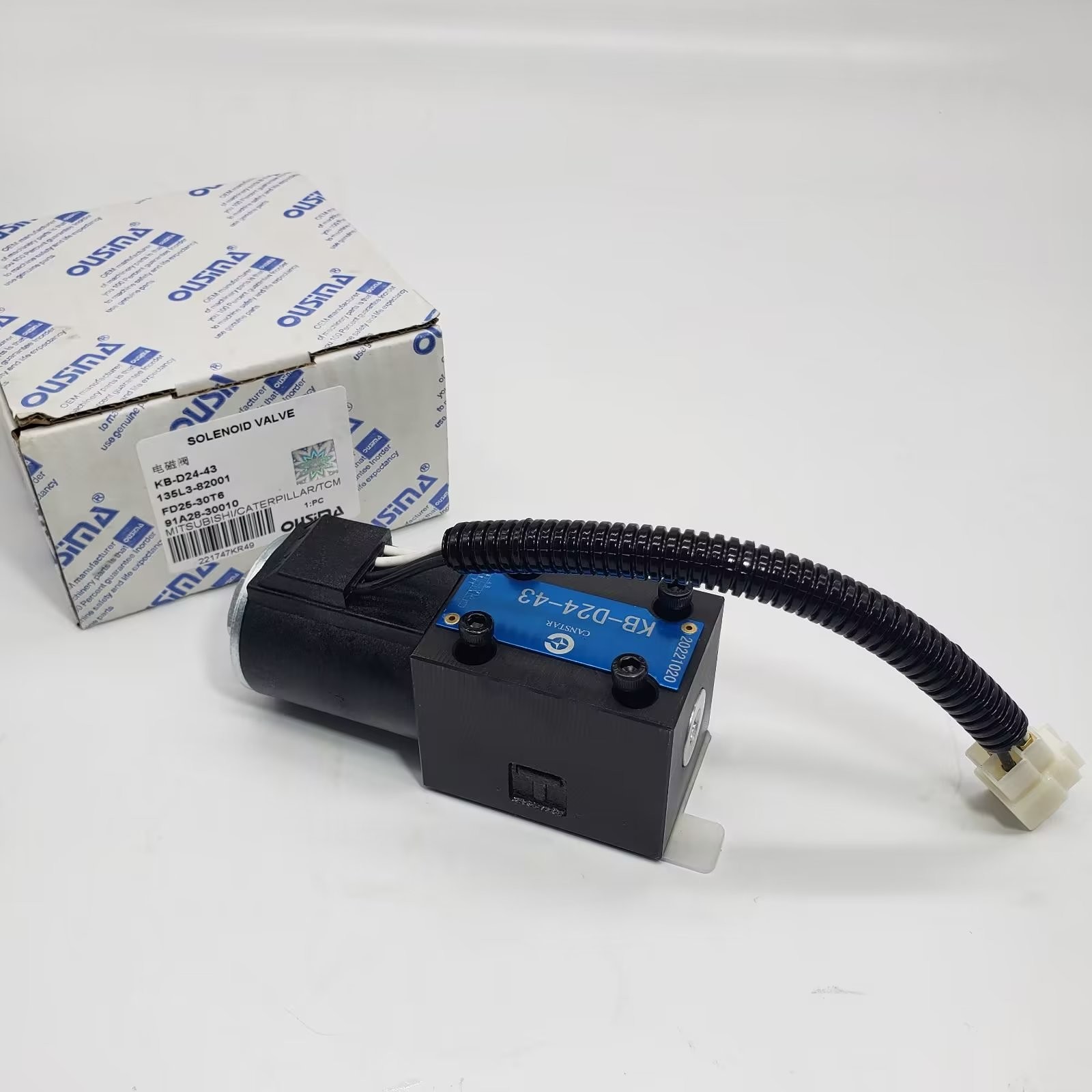 KB-D24-43 Excavator Solenoid Valve 135L3-82001 FD25-30T6 91A28-30010 For MITSUBISH TCM