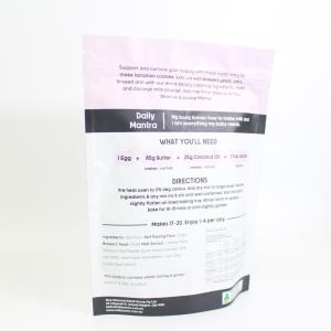 Customized Pattern Biodegradable Stand Up Pouch For Cookie Food