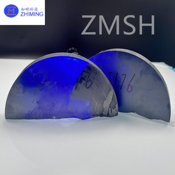 Synthetic Gemstone Royal Blue Moissanite Silicon Carbide SiC Raw Materials High