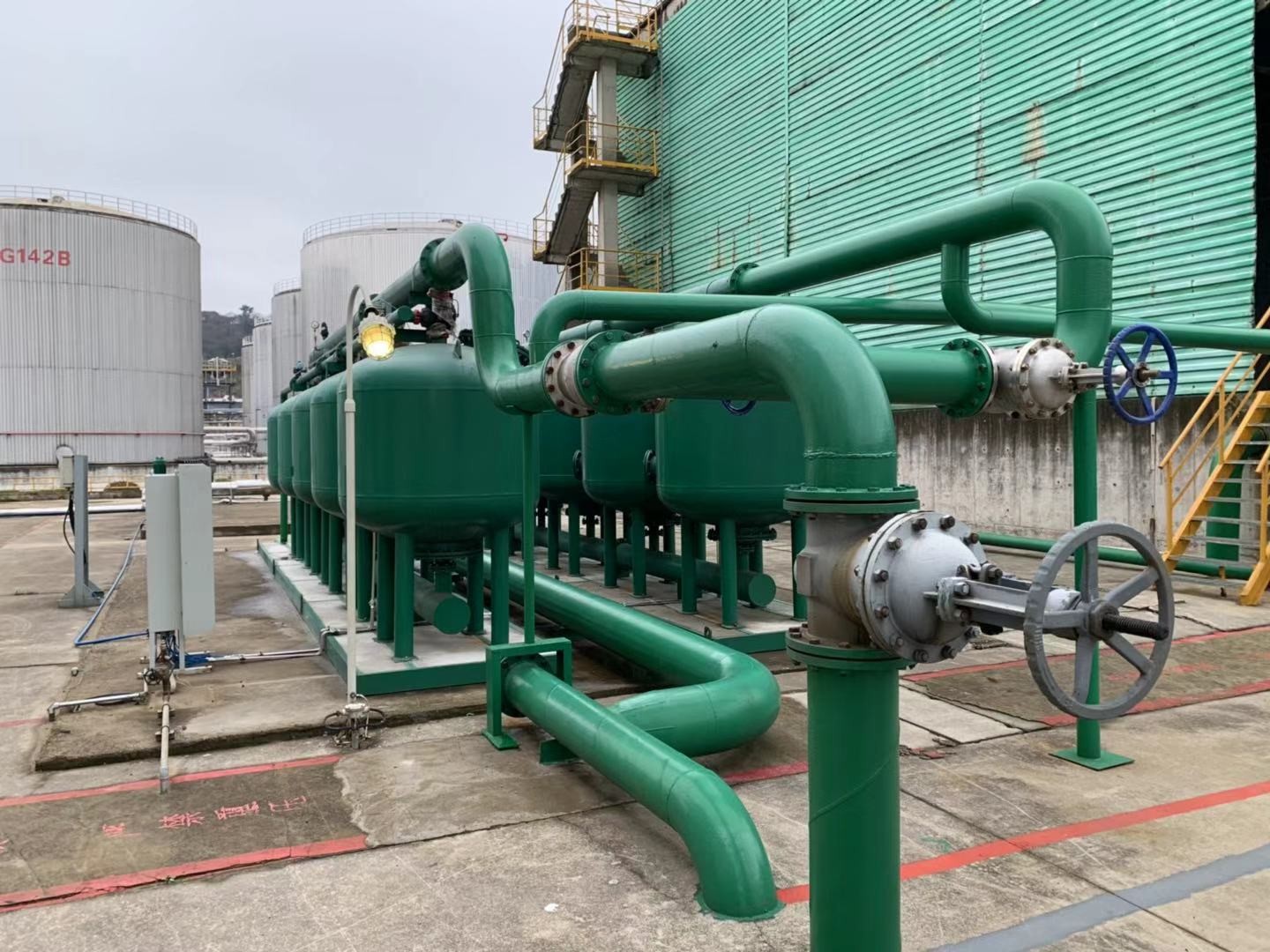 Stainless Steel Media Filter System Reverse Osmosis Membrane Sand Water Separator