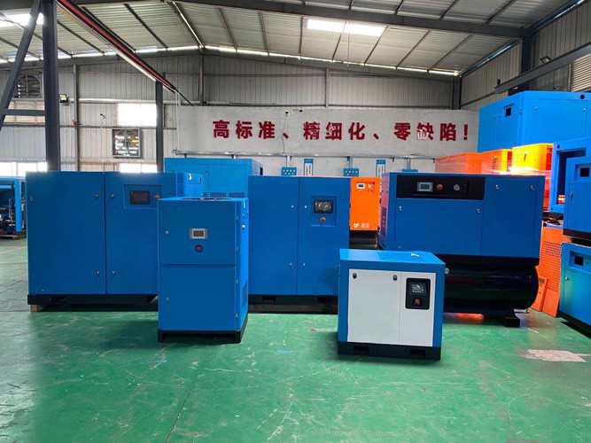 Compact Electric Rotary Screw Air Compressor Silent Direct Drive Industrial Use