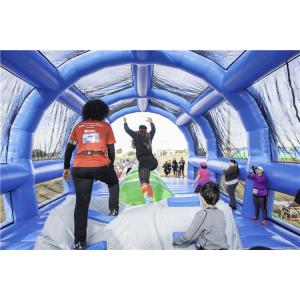 0.55mm PVC Tarpaulin Inflatable 5k Run / Insane 5k Inflatable Jungle Obstacle