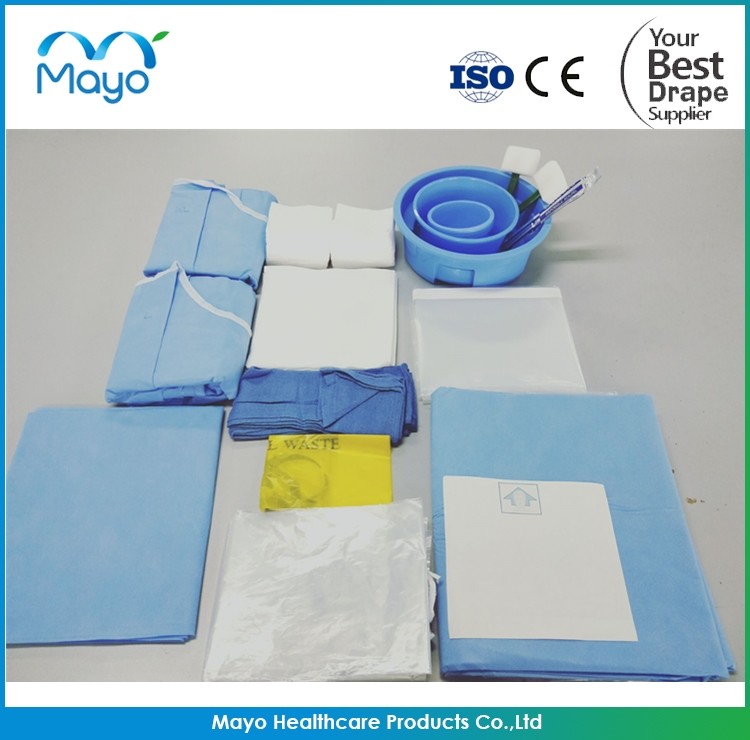 Medical Angiography Drape Pack SMS PE Surgical Drape Sheets