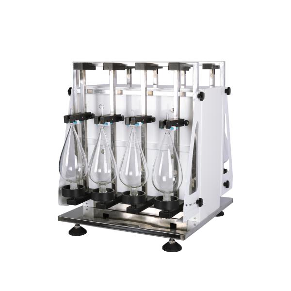 Chemical Liquid Vertical Shaker Machine , 8pcs X 1000ml Separatory Funnel