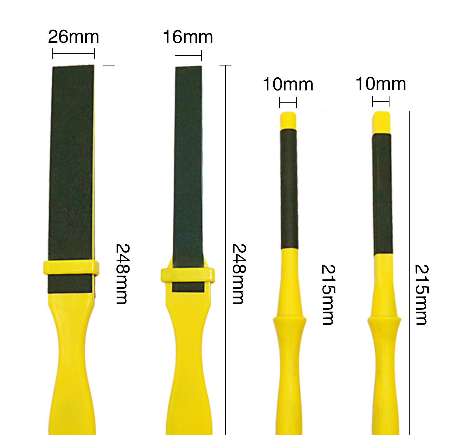 215/248mm Jewelry Sanding Sticks Half Round Polishing Square