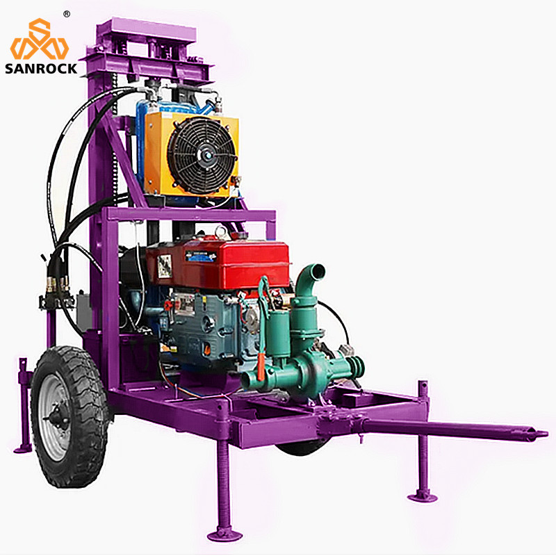 Hydraulic Water Well Drilling Rig Depth 150m Portable Drilling Rig Small Water Well Drilling Machine
