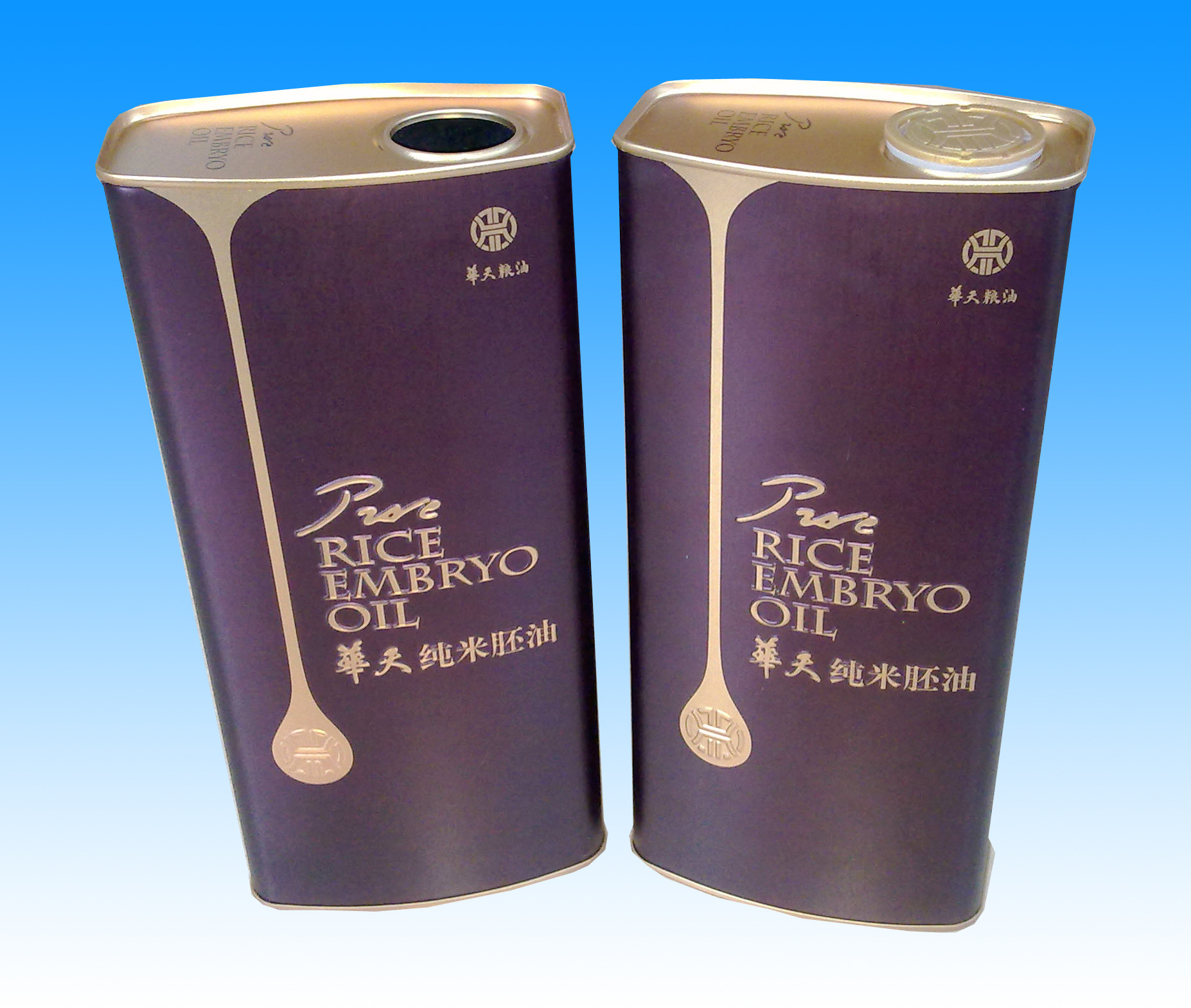 1 Gallon Metal Olive Oil Can 0.28mm Large Square Tin Containers