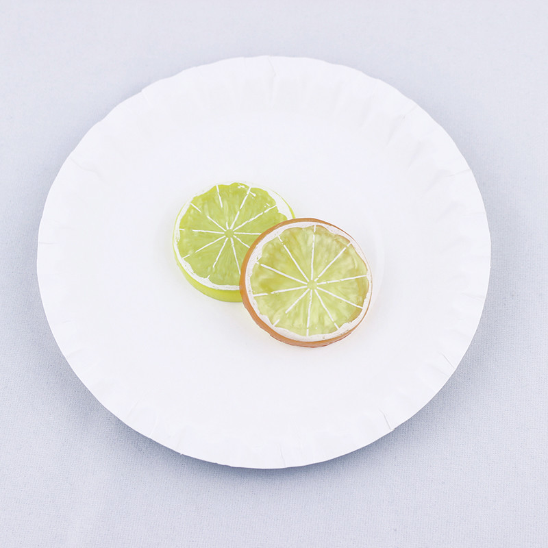 Party Disposable Birthday Cake Plates , Circular White Eco Friendly Paper Plates