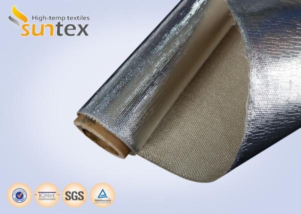 18 Micron Aluminum Foil Coated Heat Reflective Fabric Fiberglass Insulation