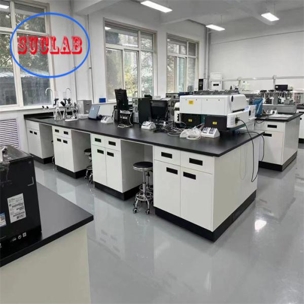 Chemistry Lab Workbench Coated With Epoxy Powder Coating Phenolic Resin Board