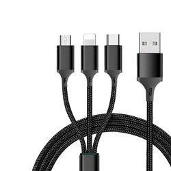 One Tow Three Mobile Phone Data Line For Iphone6 7 8 X Android Type C Three In