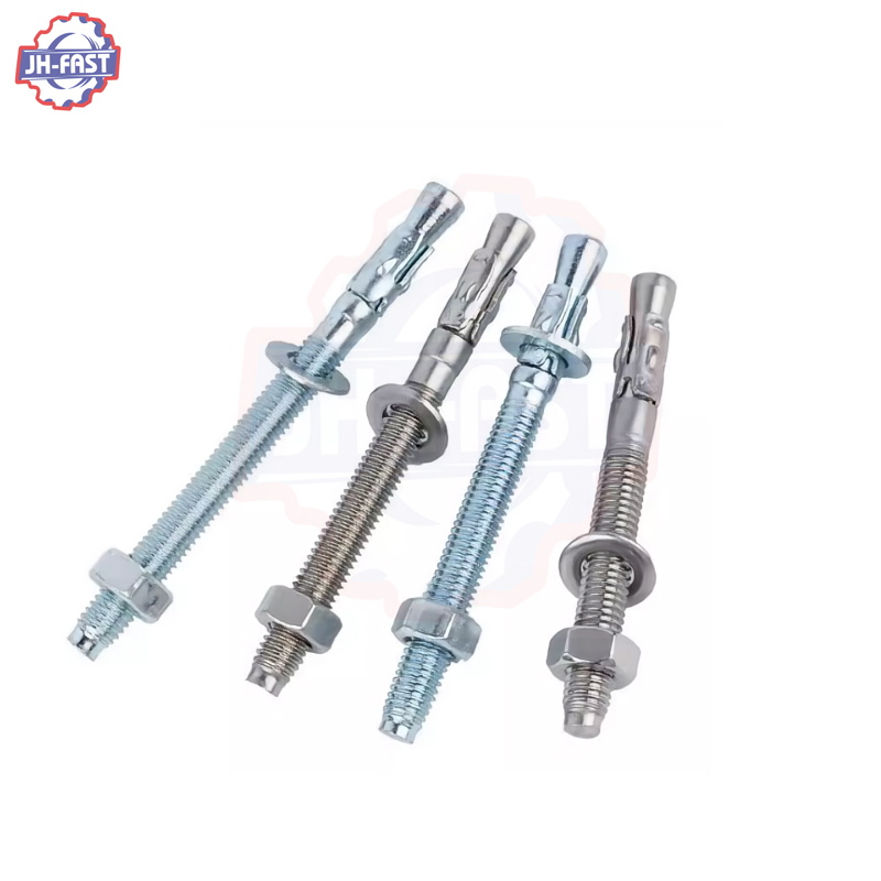 Building Material Passivation Finish Steel Wedge Wall Anchor Bolts M6 M8 M10 M12 M16 M20 Diameter for Concrete Expansion