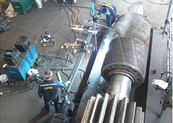Carbon Steel Continuous 80mm Roller Overlay Welding Machine