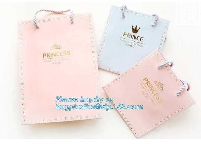 Flower carrier bag with different color customized pot plants kraft paper bag with handle,stamping logo fancy paper flow
