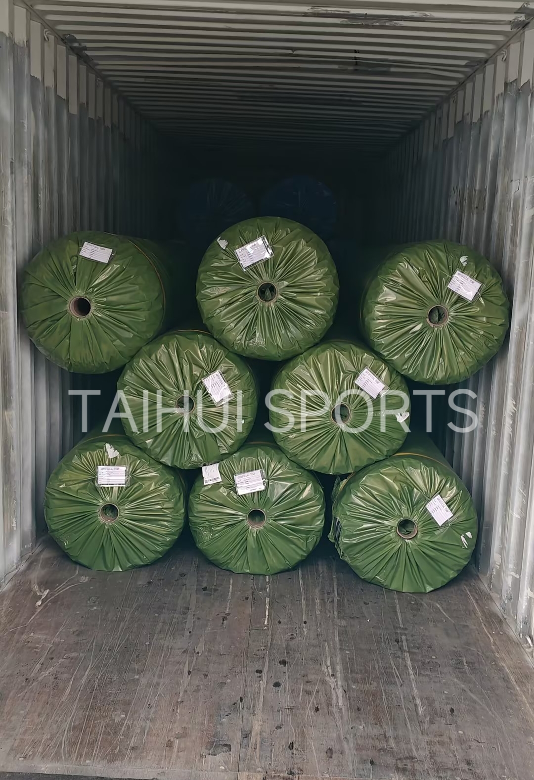 High Shock Absorption 50mm Custom Size Outdoor Landscape Synthetic Artificial Turf For Soccer Sports Field