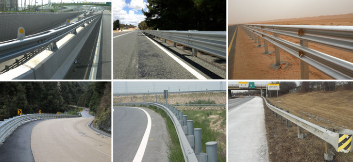Long Life Highway Guardrail Parts Customized Thickness Excellent Impact Resistance