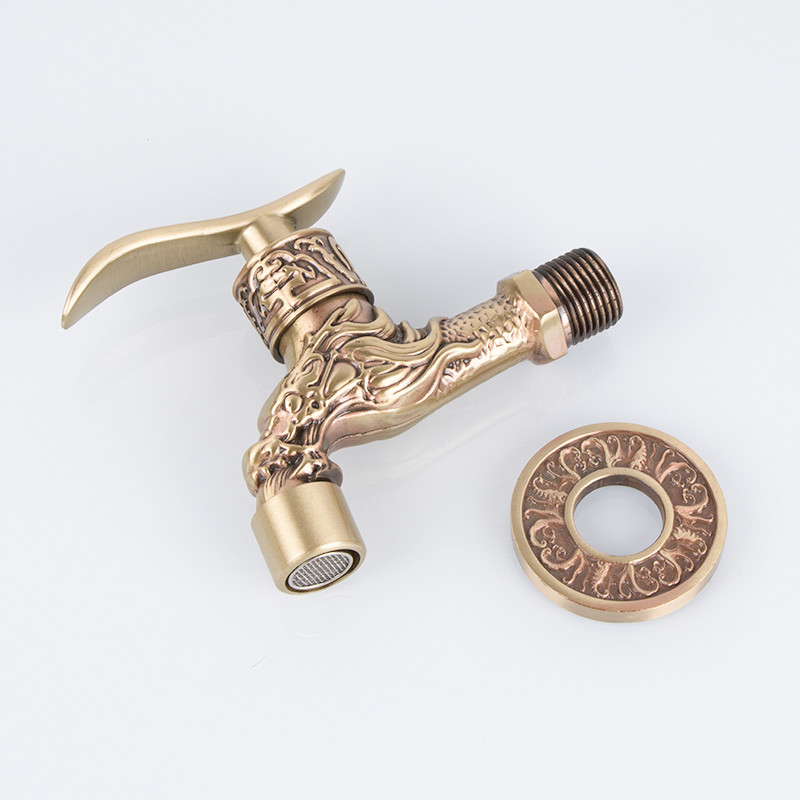 Zinc Handle 0.3Mpa 500000 Times Brass Kitchen Faucet