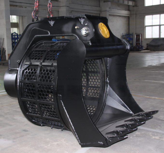 Ytct Hitach Excavator Gravel Screening Bucket Soil Stones Rotary Screen Bucket
