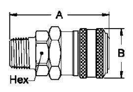 High Flow Pneumatic Quick Coupling , Quick Connect Disconnect Coupling