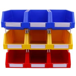 PP Storage Container Heavy Duty Plastic Hanging Shelf Bin for Stacking Tools in