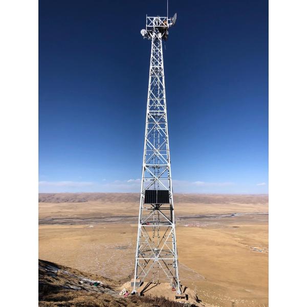 Quality 100m Q235 Self Supporting Steel Tube Three Legged Tower for sale