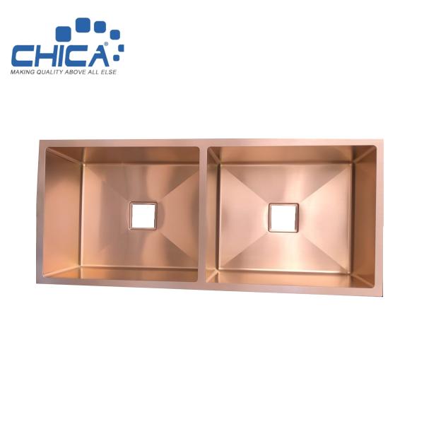 Luxury Stainless Steel Kitchen Sink Hot Sale Kitchen Sink Double Bowl Topmount