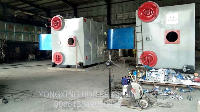 Double Drum Gas Fired Steam Boiler For Paper Industry Low Consumption Fuel
