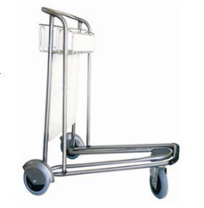 Portable 3 Wheels Smart Cart Airport , Luggage Cart Trolley For Hotel Staff, Airport Luggage Trolley