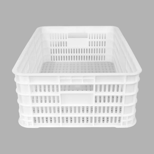 Supermarket Plastic Multifunctional Fruit Basket Mesh Turnover PP Crate Fresh